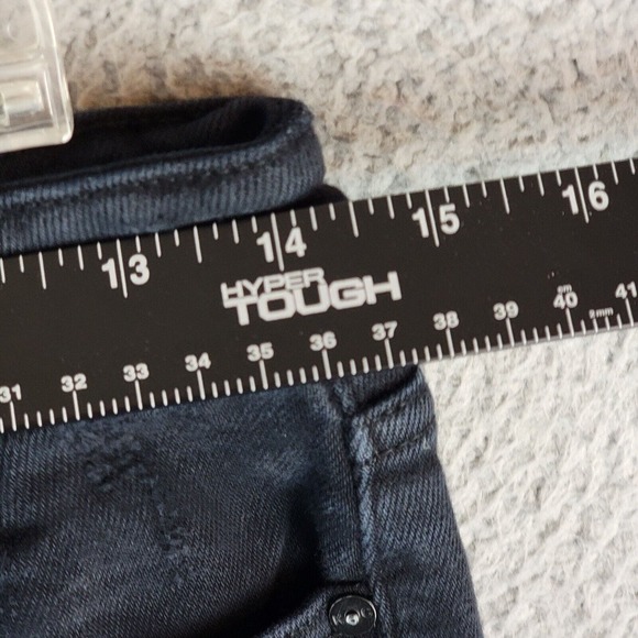 Kancan Womens 9/ 28 Haven Ultra High Rise Slim Straight Jeans Black Distressed - Picture 4 of 9